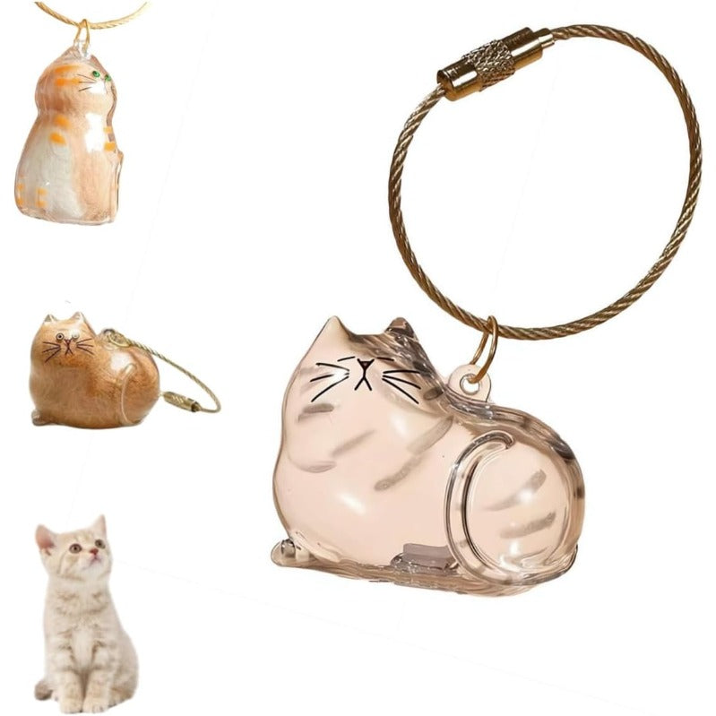 Zakdavi™ Cat Memorial Keychain Set (6 Mini Acrylic Keepsakes)