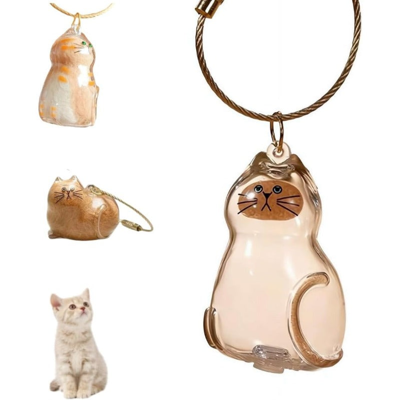 Zakdavi™ Cat Memorial Keychain Set (6 Mini Acrylic Keepsakes)