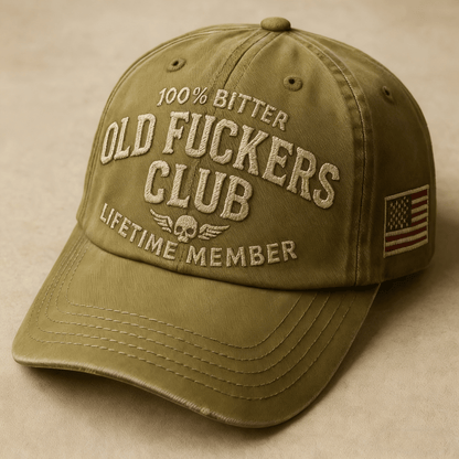 🧢 Old Fuckers Club — Vintage Cotton Dad Hat