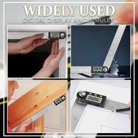 🔥 ZAKDAVI™ Digital Angle Ruler 📏 | Precision Measuring Tool with LCD Display for DIY & Woodworking