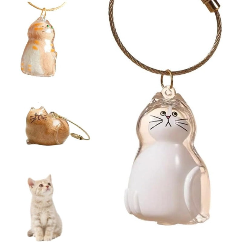 Zakdavi™ Cat Memorial Keychain Set (6 Mini Acrylic Keepsakes)