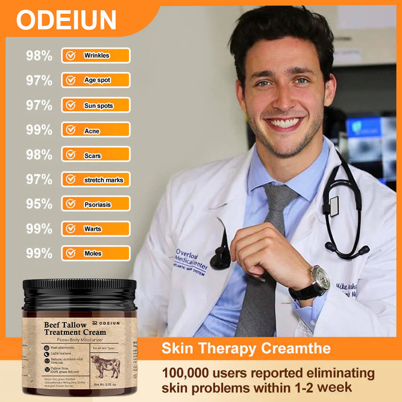 🐂[Official Store] ODEIUN Beef Tallow Repair Treatment Cream