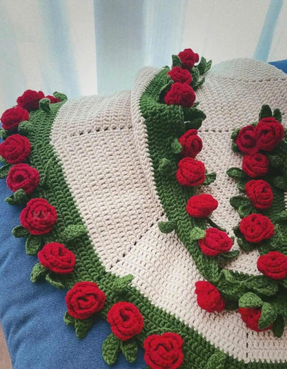 Rose Bouquet Blanket