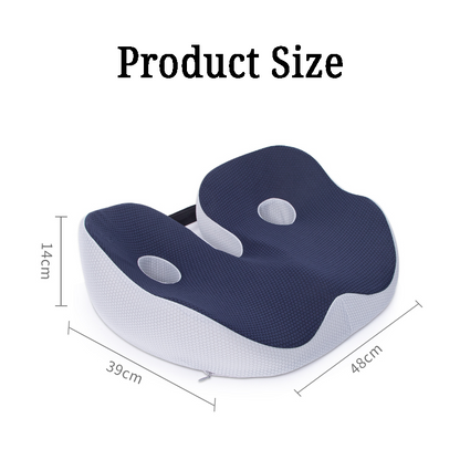 Zakdavi™ Orthopedic Ventilated Memory Foam Seat Cushion – Relieve Pressure & Sit in Comfort All Day