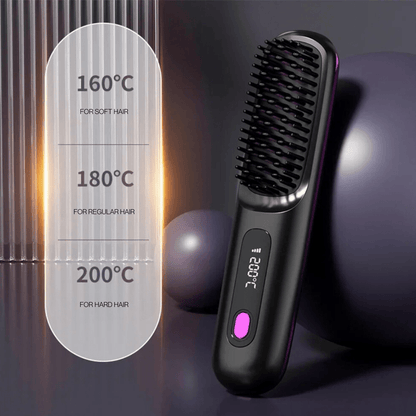 Negusy™ Portable Straightener Brush PRO
