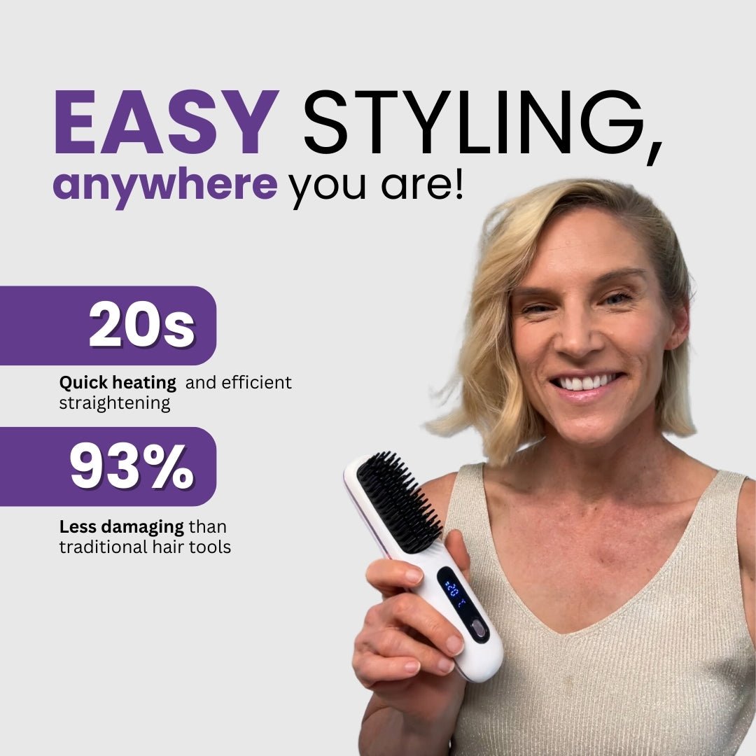 Negusy™ Portable Straightener Brush PRO