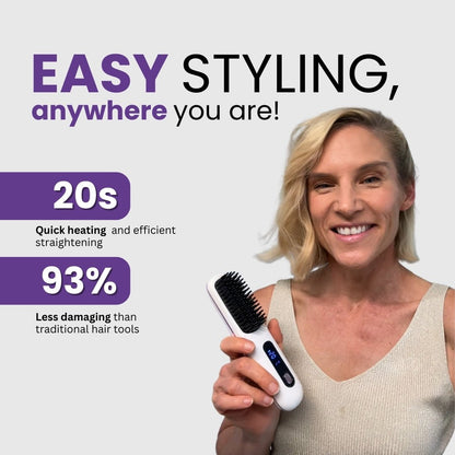 Negusy™ Portable Straightener Brush PRO
