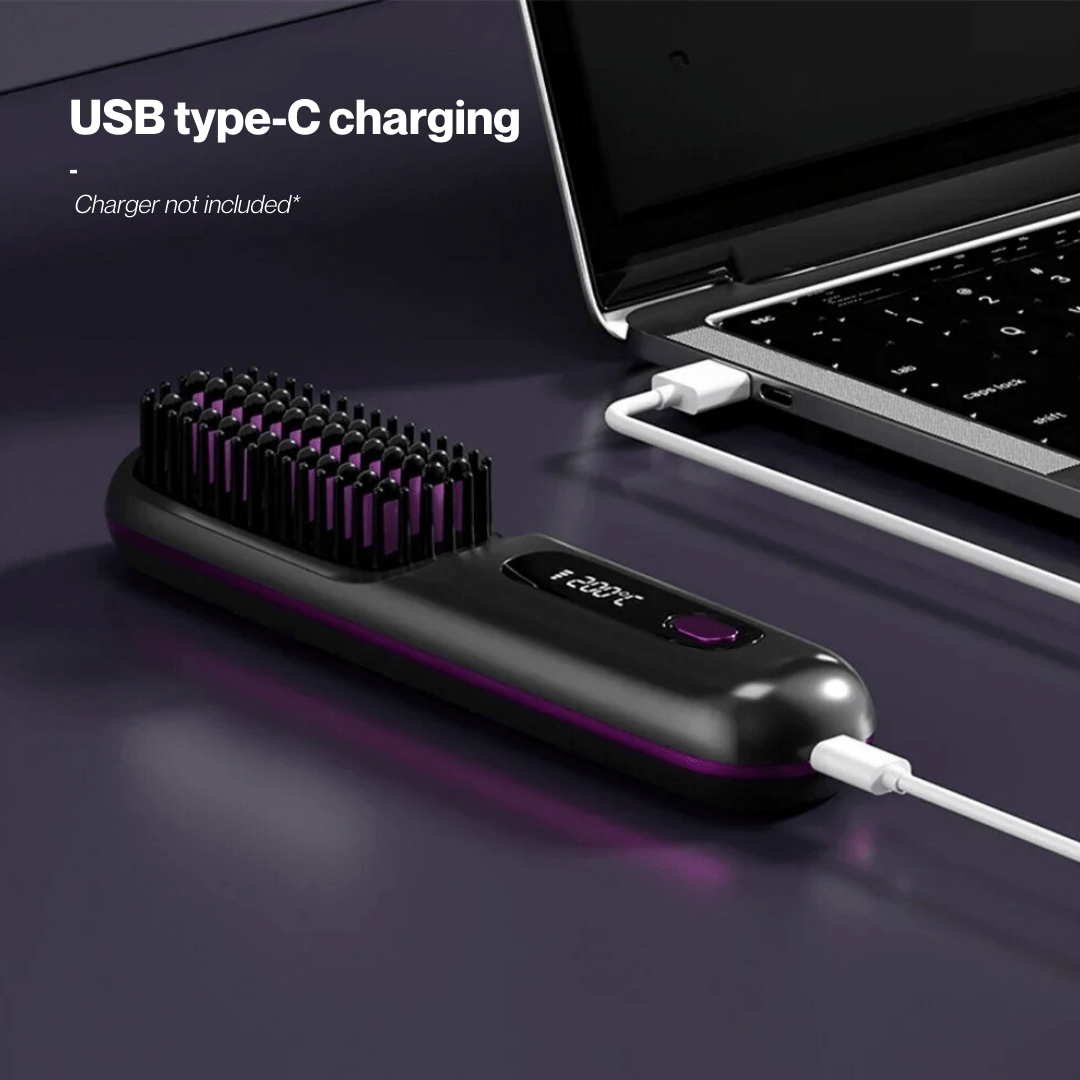 Negusy™ Portable Straightener Brush PRO