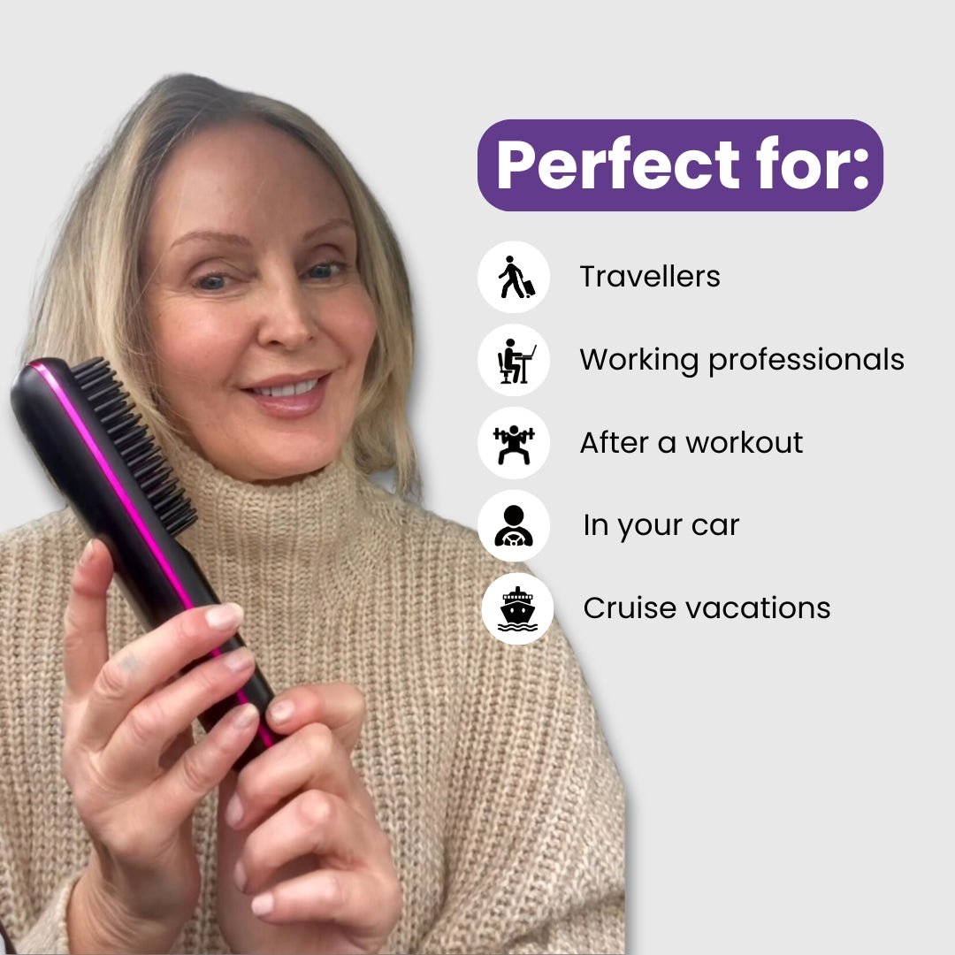 Negusy™ Portable Straightener Brush PRO