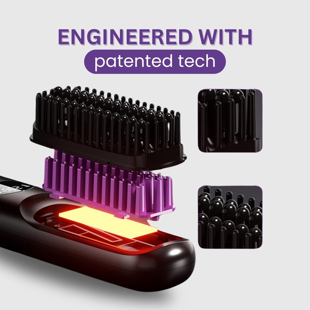 Negusy™ Portable Straightener Brush PRO