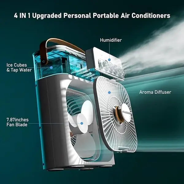 Summer Hot Sale 49% OFF🔥Portable Humidifier Air Cooler Mist Fan