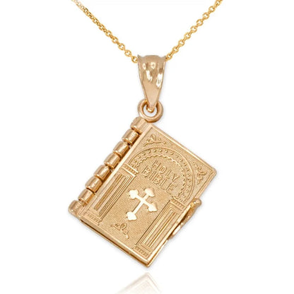 Holy Bible Pendant Necklace