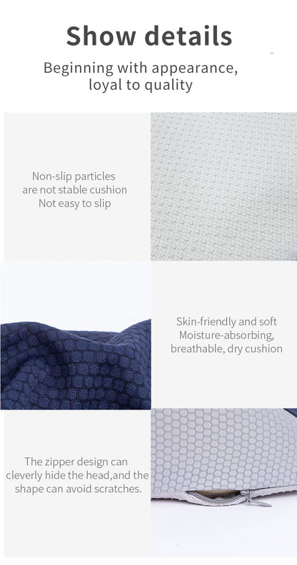 Zakdavi™ Orthopedic Ventilated Memory Foam Seat Cushion – Relieve Pressure & Sit in Comfort All Day